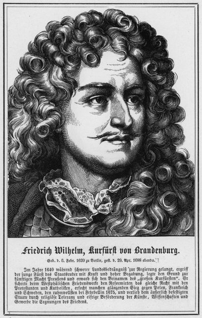 Friedrich Wilhelm, Elettore di Brandeburgo da German School