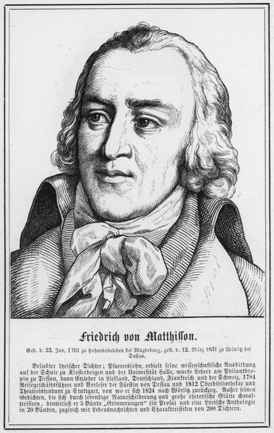 Friedrich von Matthisson da German School