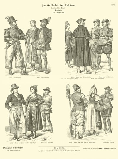 Costumi frisiani, XVI secolo da German School