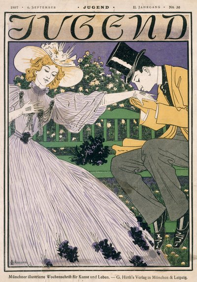 Copertina della rivista Jugend, 4 settembre 1897 da German School
