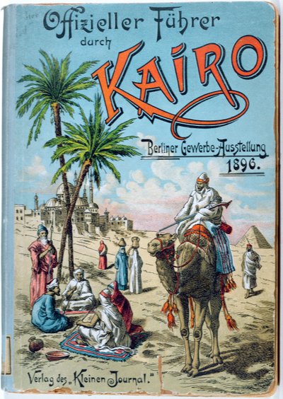Copertina di una guida tedesca per Il Cairo, 1896 da German School