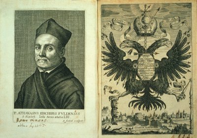 Frontespizio di Magnes sive de Arte Magnetica Opus Tripartitum di Athanasius Kircher, 1643 da German School