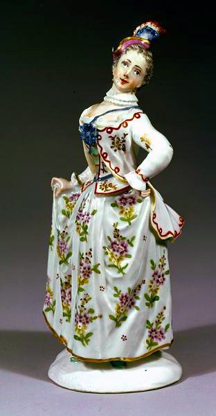 Figura di una signora di Fuerstenberg da German School