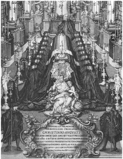 Funerale di un principe di Sassonia, inizio XVIII secolo da German School