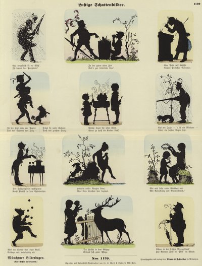 Silhouette divertenti da German School