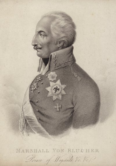 Gebhard von Blucher, feldmaresciallo prussiano da German School