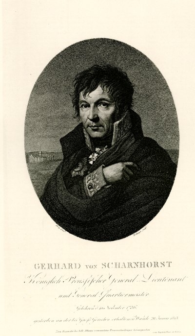 Gerhard Johann David von Scharnhorst, 1884-90 da German School