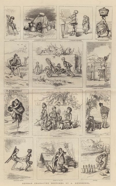 Schizzi di Caratteri Tedeschi da German School