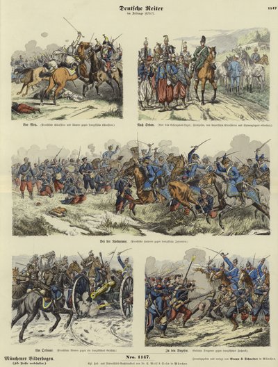Cavalleria tedesca della guerra franco-prussiana, 1870-1871 da German School