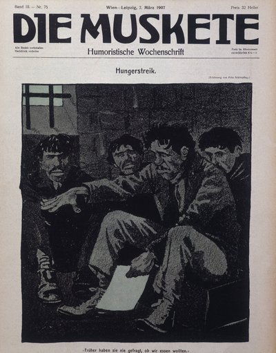 Rivista comica tedesca Die Muskete pubblicata nel 1907 da German School