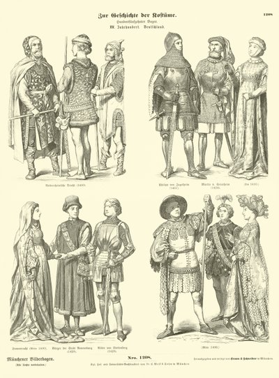 Costumi tedeschi, XV secolo da German School