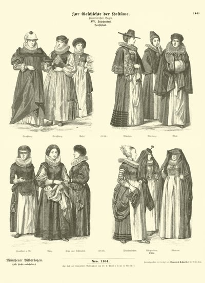 Costumi tedeschi, XVII secolo da German School