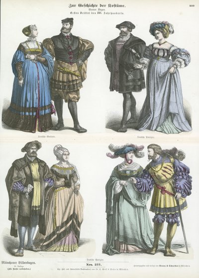 Costumi tedeschi, inizio XVI secolo da German School