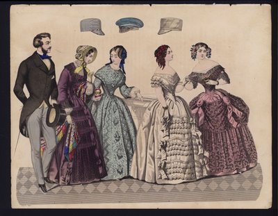Tavola di moda tedesca, metà del XIX secolo da German School
