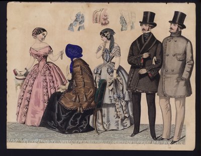 Tavola di moda tedesca, metà del XIX secolo da German School