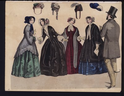 Tavola di moda tedesca, metà del XIX secolo da German School