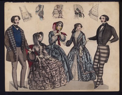 Tavola di moda tedesca, metà del XIX secolo da German School