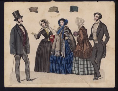 Tavola di moda tedesca, metà del XIX secolo da German School