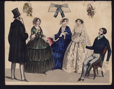 Tavola di moda tedesca, metà del XIX secolo da German School