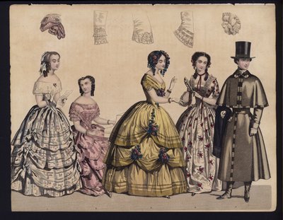 Tavola di moda tedesca, metà del XIX secolo da German School