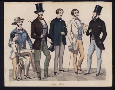 Tavola di moda tedesca, metà del XIX secolo da German School