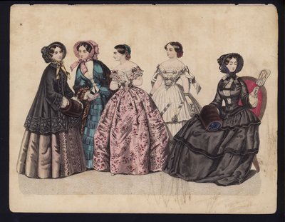 Tavola di moda tedesca, metà del XIX secolo da German School