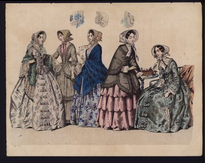Tavola di moda tedesca, metà XIX secolo da German School