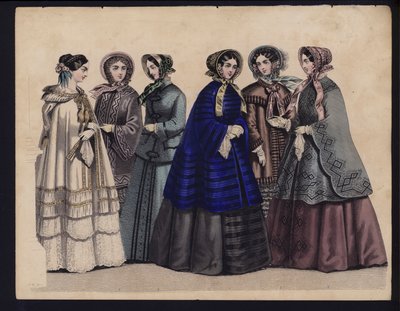Tavola di moda tedesca, metà XIX secolo da German School