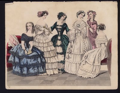 Tavola di moda tedesca, metà del XIX secolo da German School