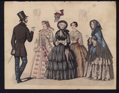Tavola di moda tedesca, metà del XIX secolo da German School