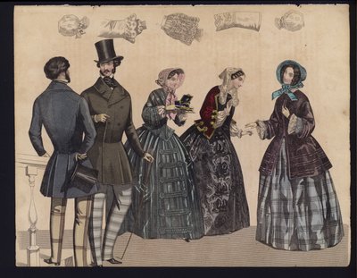 Tavola di moda tedesca, metà del XIX secolo da German School