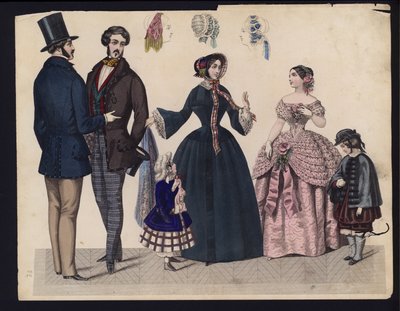 Tavola di moda tedesca, metà del XIX secolo da German School
