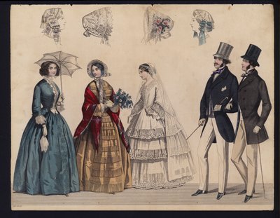 Tavola di moda tedesca, metà del XIX secolo da German School