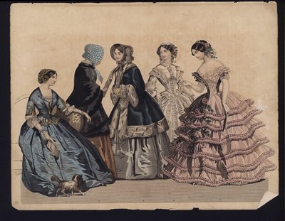 Tavola di moda tedesca, metà XIX secolo da German School