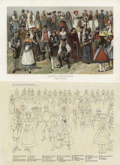 Costumi popolari tedeschi da German School