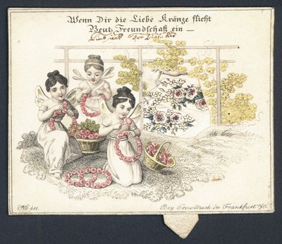 Cartolina di auguri tedesca da German School