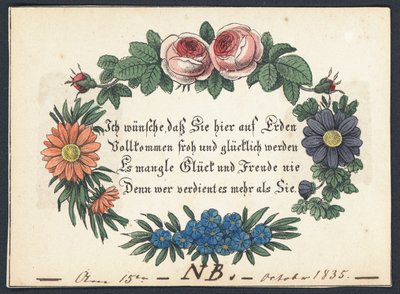 Cartolina di auguri tedesca da German School