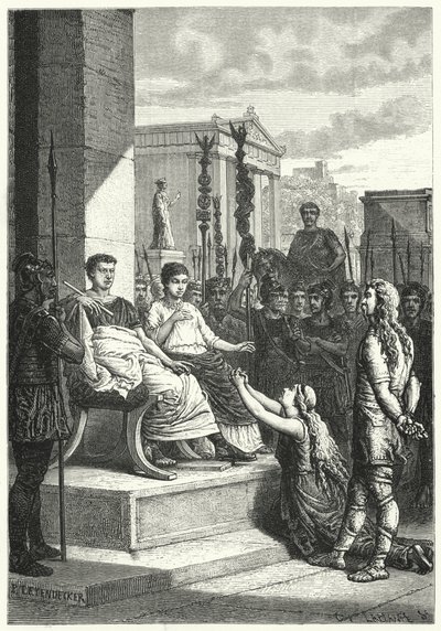 Prigionieri germanici davanti all