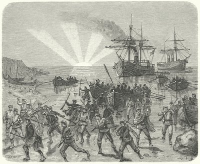Giuseppe Garibaldi sbarca a Marsala, Sicilia da German School