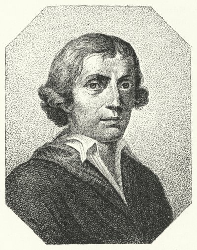 Giuseppe Parini, satirico e poeta italiano (incisione) da German School