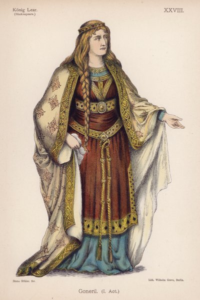 Goneril, dal Re Lear di Shakespeare da German School