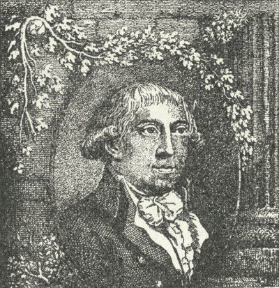 Gottfried August Burger, poeta tedesco (incisione) da German School