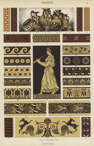 Greco, ceramica (litografia a colori) da German School