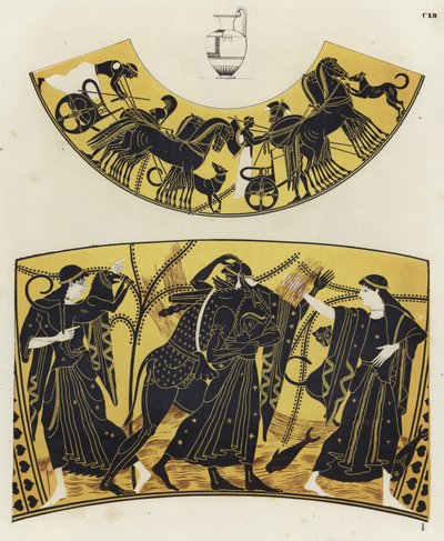 Pittura su vaso greco da German School