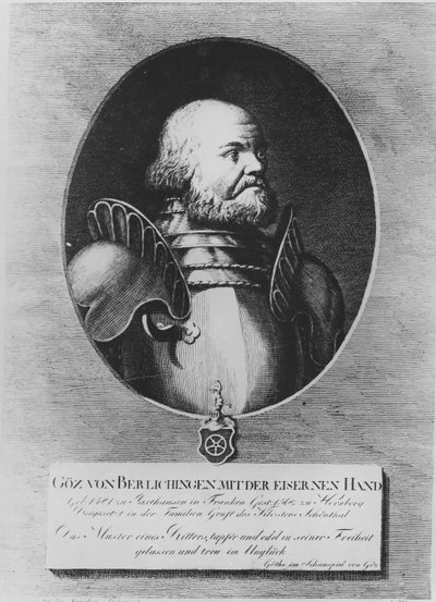 Götz von Berlichingen (incisione) da German School