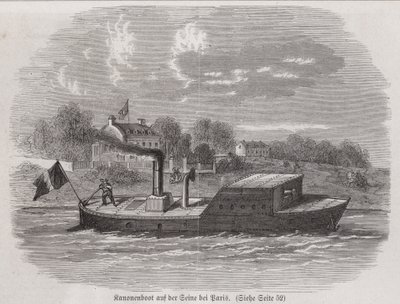Cannone sul fiume Senna durante l