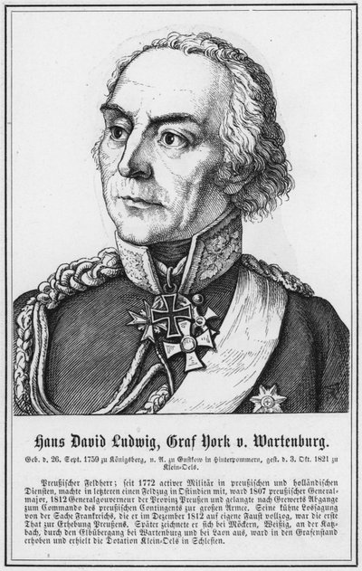 Hans David Ludwig, Conte York di Wartenburg da German School
