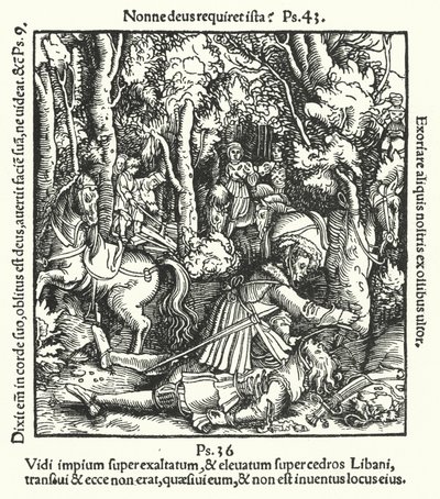 Hans von Hutten ucciso da Ulrich, Duca di Württemberg, 1515 da German School