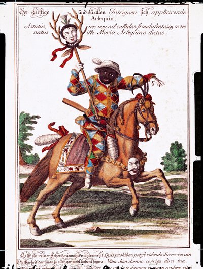 Arlecchino a cavallo da German School