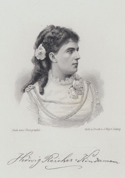 Hedwig Reicher-Kindermann, cantante d